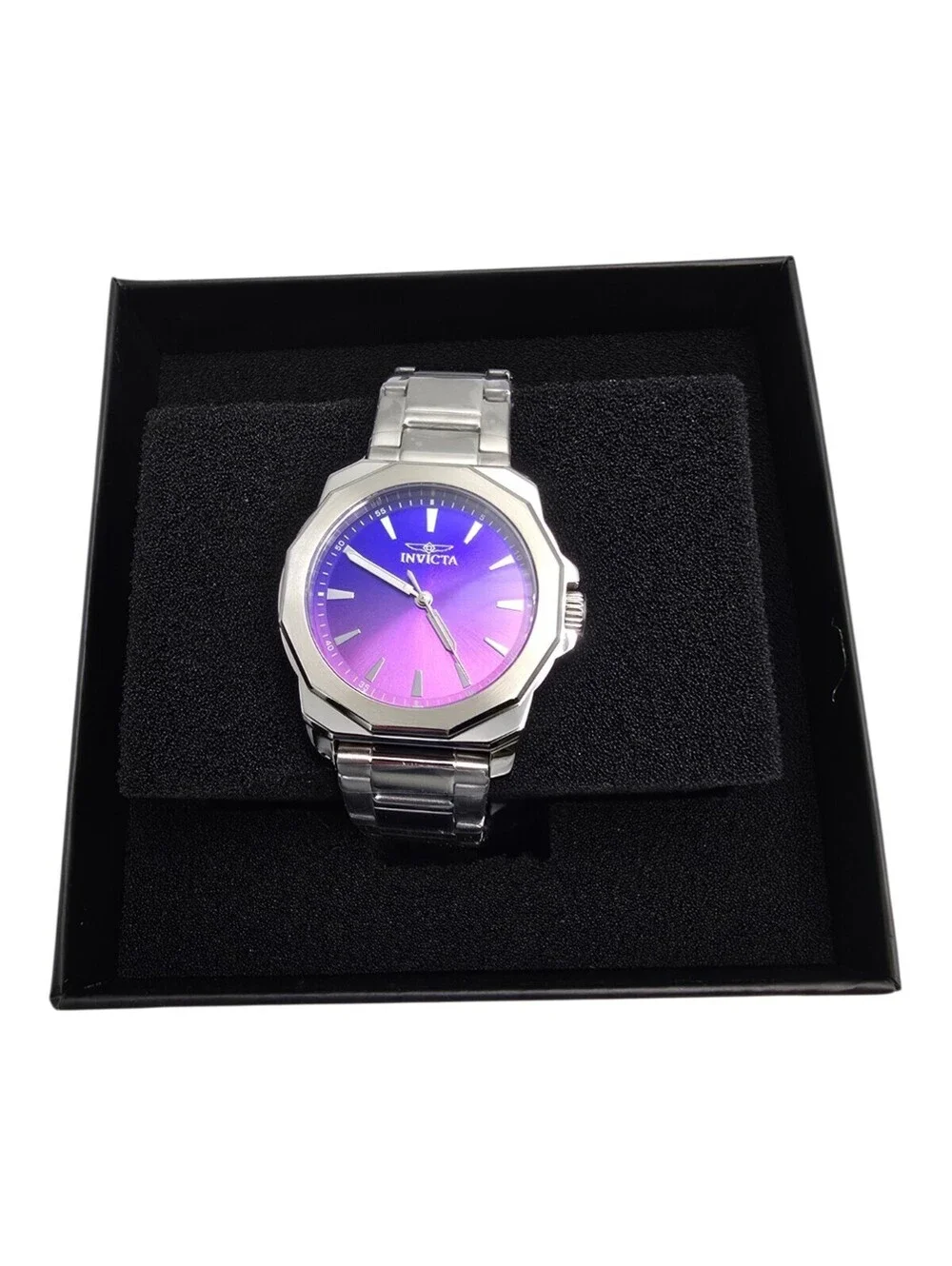 NEW Invicta Speedway Facetio Women's Quartz Watch 34mm Gradient Dial - Purple